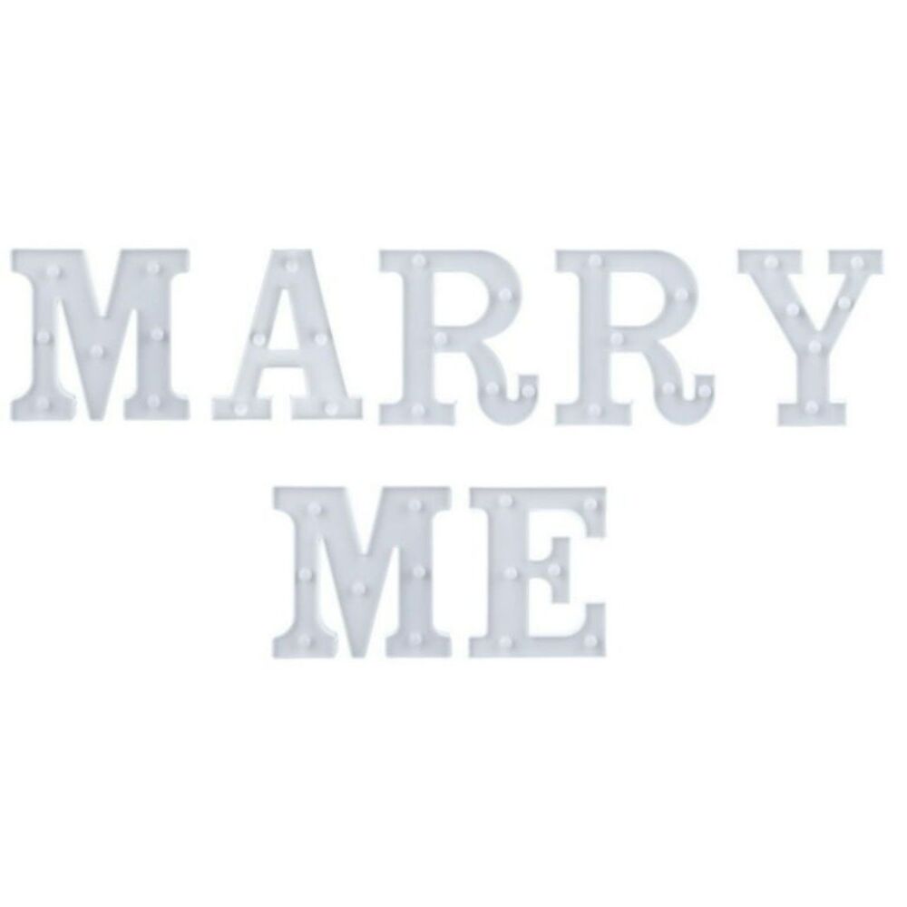 Light Up "Marry Me" Letters Set NEW - Picture 4 of 7